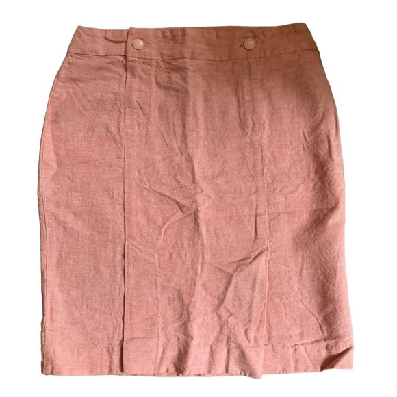 Gamma 100% Linen Midi Pencil Skirt - Picture 10 of 10